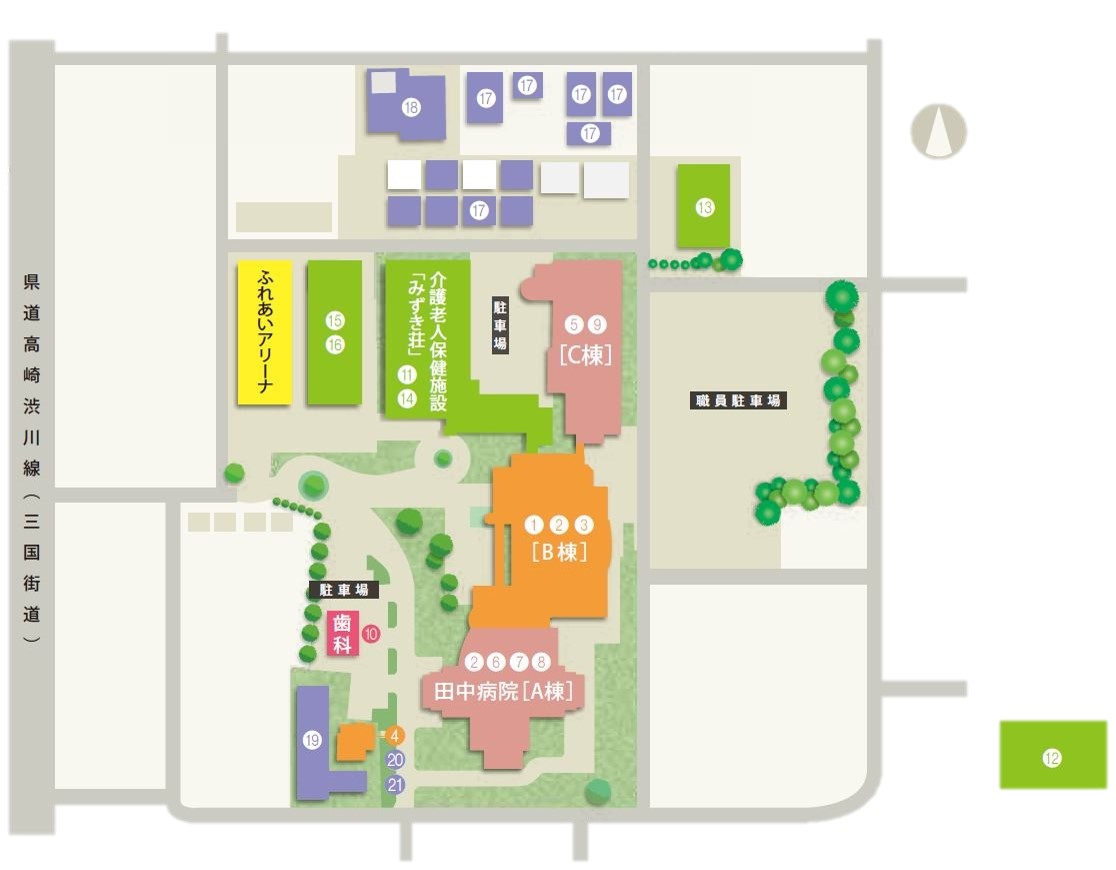 敷地内地図 Organizational chart